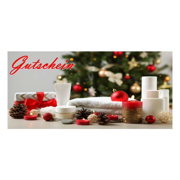 Gutschein Weihnachtsmotiv "Kerzen (rot)"