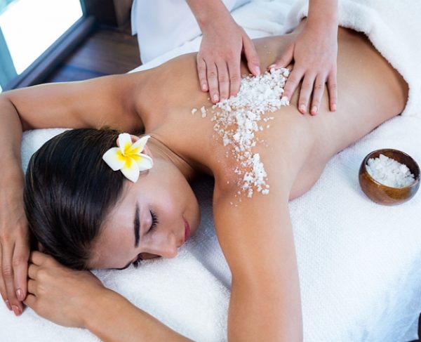 Massagefoto Peeling Salz650